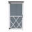 54" Two - Tone Storage Shed in Grey & White - Sloped Roof, 5 Customizable Compartments, Ideal for Outdoor Storage