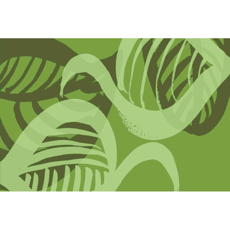Nuances de vert IV 2855487, H 32 po x l 48 po