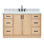 ARIEL Kelly 55 Single Sink Bathroom Vanity with Italian Carrara Marble Top