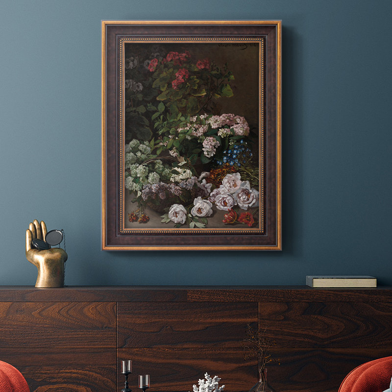 «Galeria Plakatu Spring Flowers», reproduction d'art sur toile encadrée, H 27 po x l 18 po x P 2,5 po
