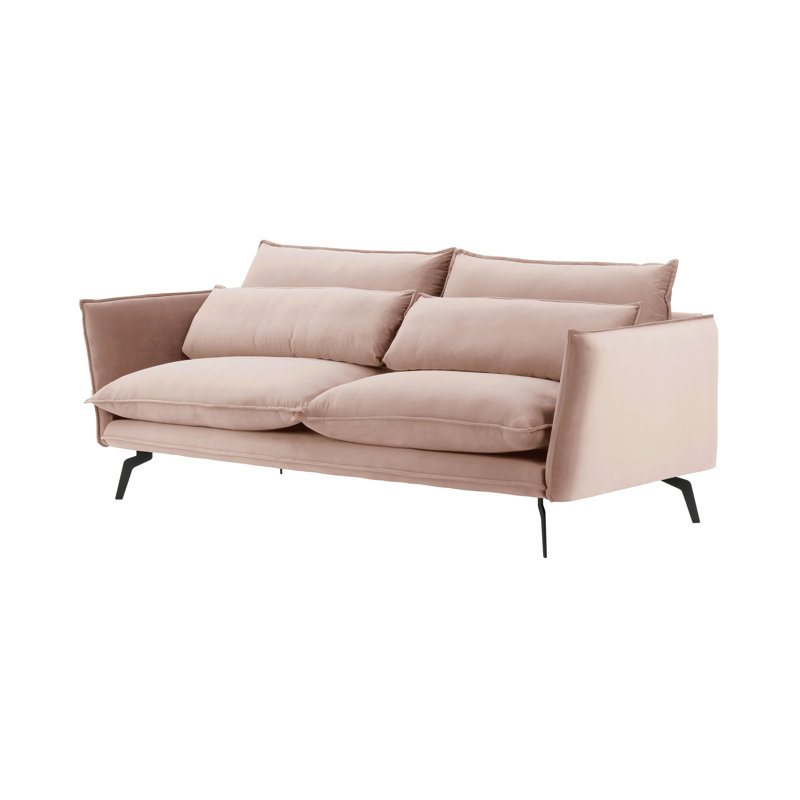 Fauske 2 Seater Sofa, 95cm H x 171cm W x 98cm D, Pink