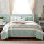 Courtepointe réversible en coton 6 pièces avec 3 coussins décoratifs Dawn-117361112-117361107