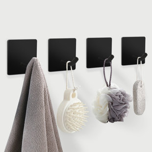Adhesive Stainless Steel Wall Mounted Towel Hooks