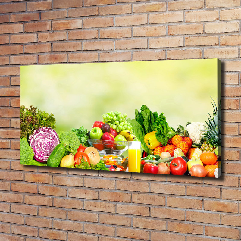 Vegetables And Fruits - Wrapped Canvas Print