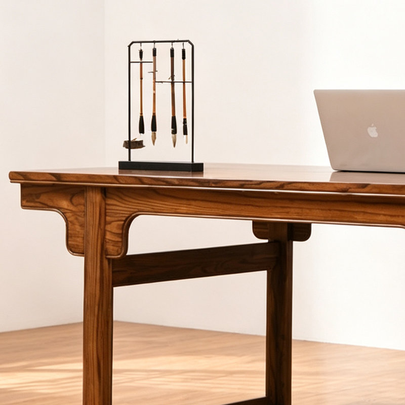 New Chinese-Style Solid Wood Office Desk