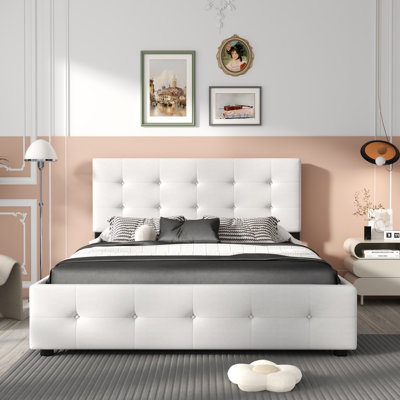 Upholstered Platform Storage Bed