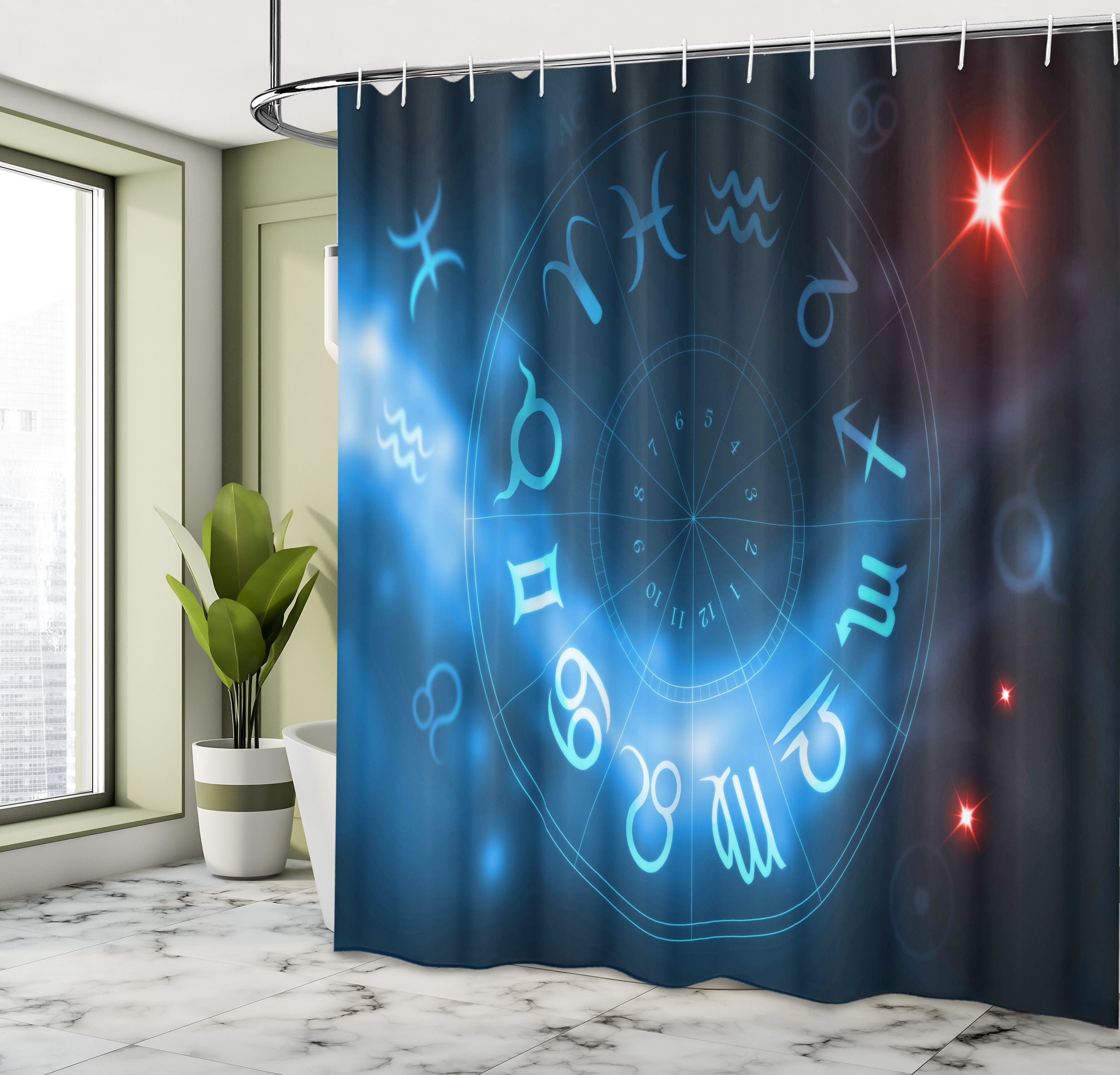 Dakota Fields Astrology Shower Curtain Signs Virgo Scorpio 33724 Wayfair