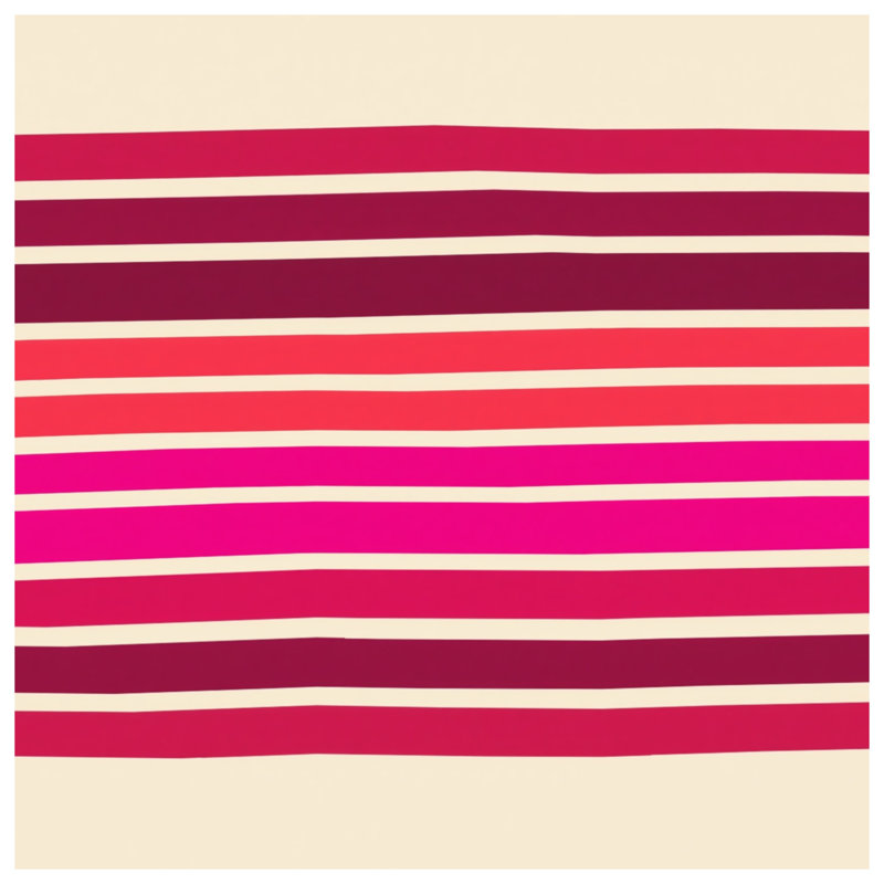 Horizontal Striped Pattern Bath Mat, 24in W x 17in L