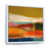 White Floater Framed