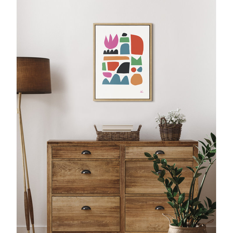 Spring by Kelly Knaga - Floater Frame Graphic Art on Canvas