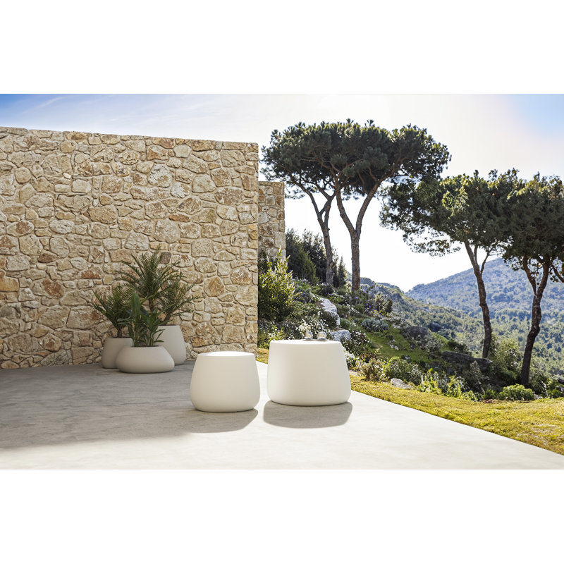 Stone Low Table, Ecru