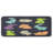 Ambesonne Bunny Kitchen Mat, Pastel Coloured Rabbit In Different Positions On A Dark Background, Plush Decorative Kitchen Mat With Non Slip Backing, 47" X 19" , Multicolor