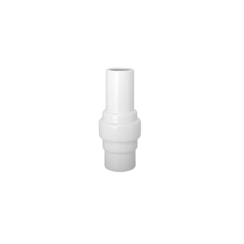 Vase en céramique blanc mat