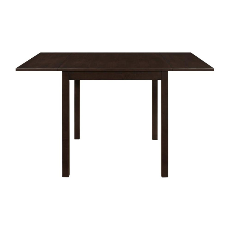 Rectangular 52-Inch Extension Dining Table, Cappuccino