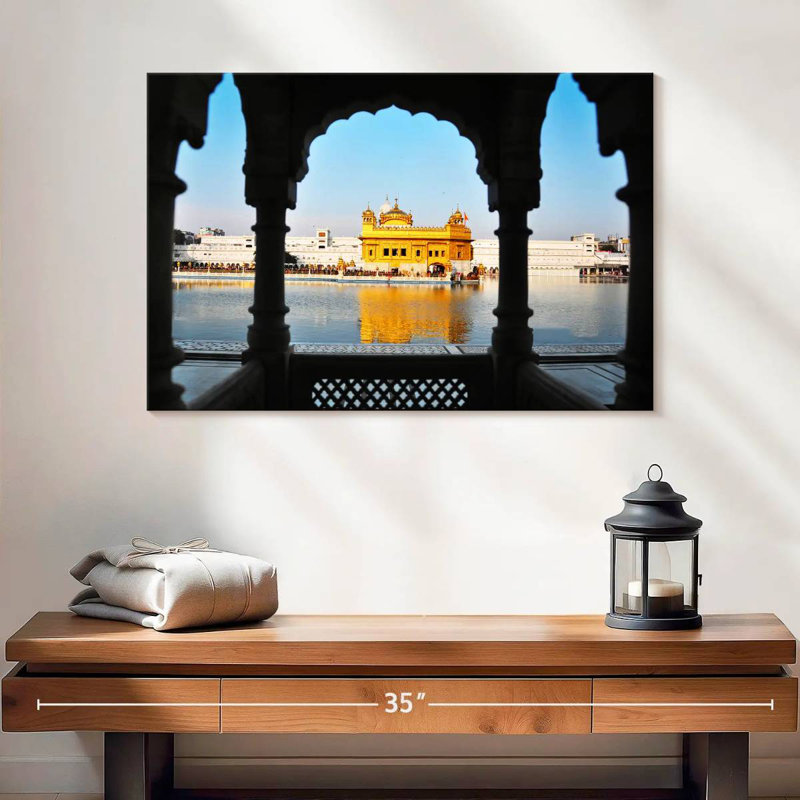 Ravi sikhe Temple d'or, H 16 po x l 24 po
