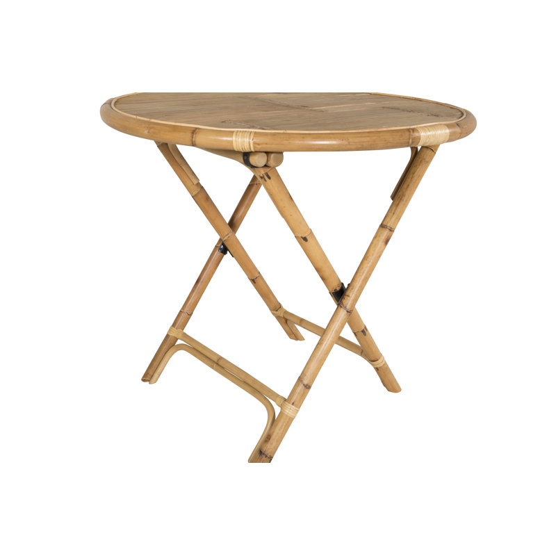 Posie Oval Bamboo Outdoor Coffee Table , 80cm cm W 80cm cm D