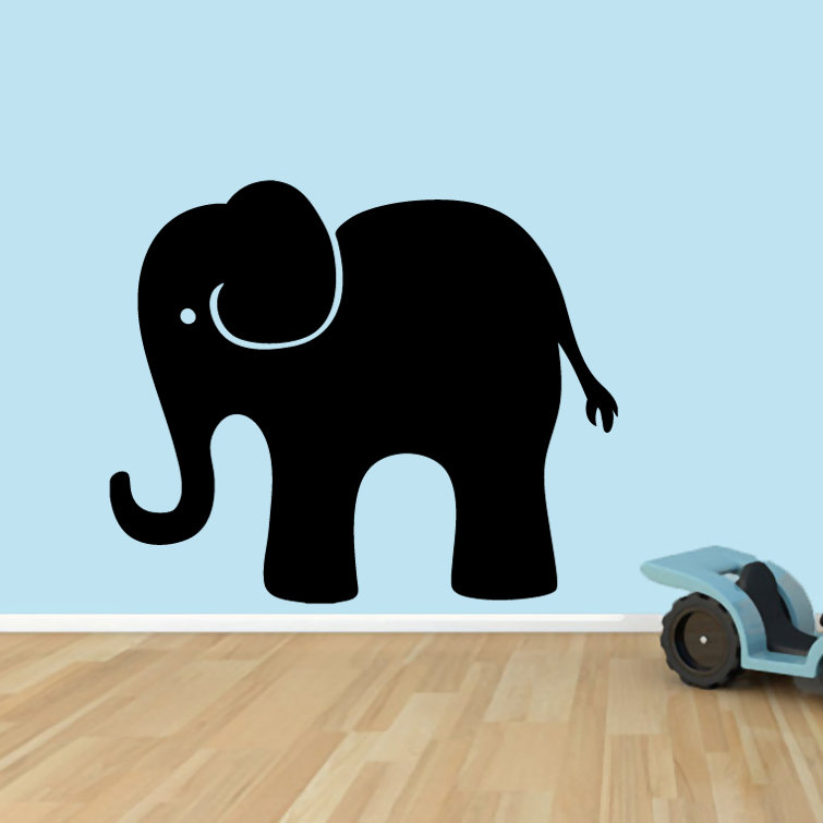 Adhésif décoratif éléphant, Noir