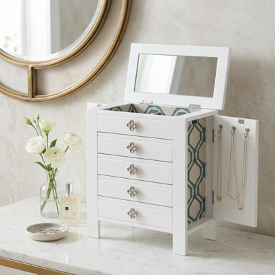Knag 12.4'' Wide Freestanding Jewelry Armoire