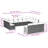 Vidaxl Garden Sofa Set Black, Cream White
