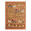Burano Hand Knotted Wool Geometric Area Rug in Beige, Brown, Rust-775676718