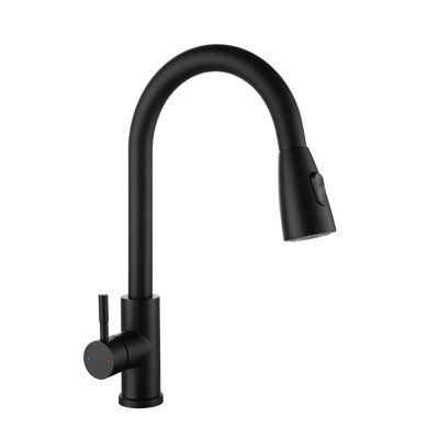 Robinet de cuisine en acier inoxydable à poignée simple Topcraft
