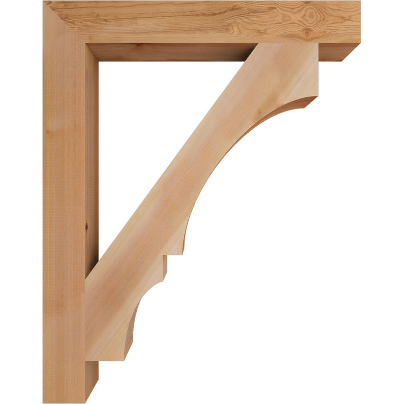 Support de bloc Balboa, L 3 1/2 po x P 30 po x H 38 po, Cèdre rouge de l'Ouest lisse