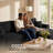 Boneless L-Shaped Sectional Sofa Upholstery Sofa Cloud Modular Couch with Chaise 2 - Piece No Assembly Required Corduroy Fabric Free Combination Cloud Sectional Couch with L-Shape Chaise Deep Seat Modular Sofa for Living Room Bedroom.-197222373-200758376