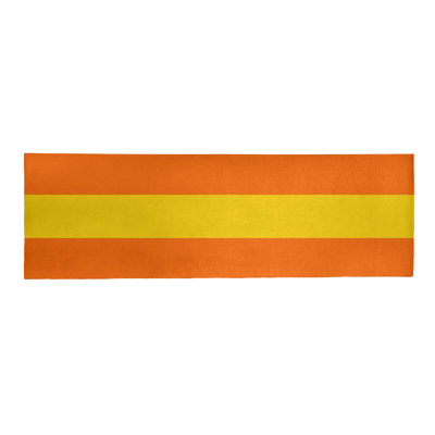 Tapis orange rayé/jaune Miami