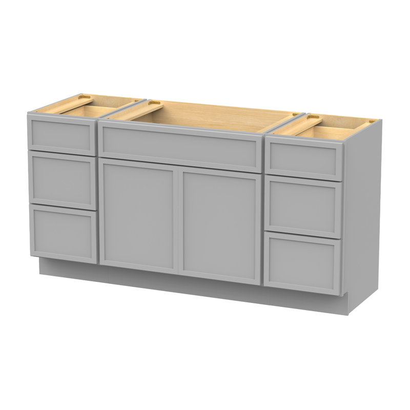 69'' Single Bathroom Vanity Base Only, Gray