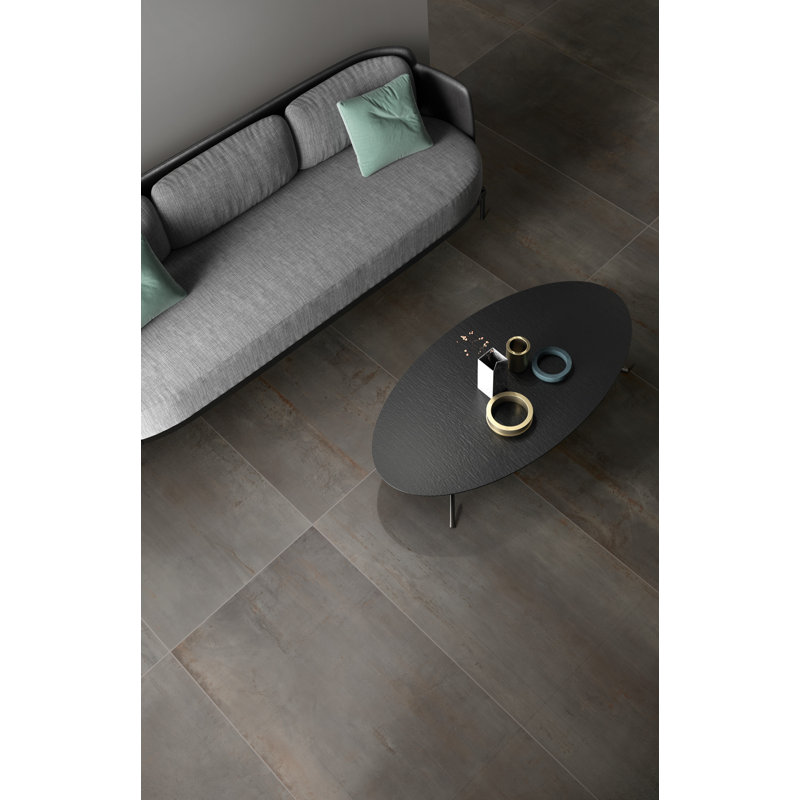 Rebel 12" x 24" Porcelain Wall & Floor Tile, Lead
