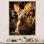 Mignon portrait de kangourou I - animaux, art mural dans le salon
