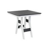 Berlin Gardens Harbor Regular Top With White Base Square Bar Table