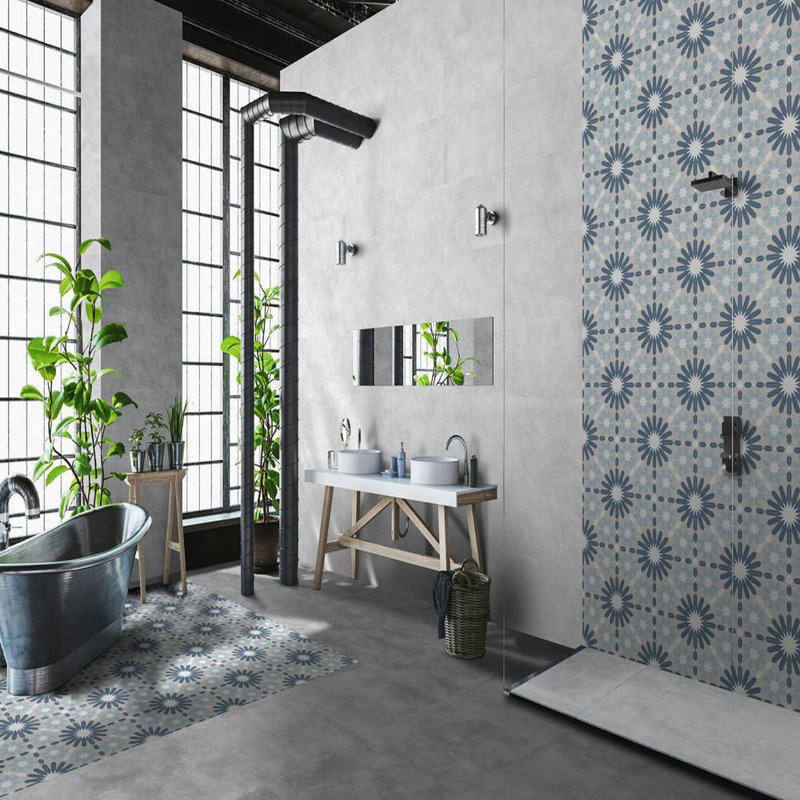 Venice 10" x 10" Patterned Porcelain Wall & Floor Tile