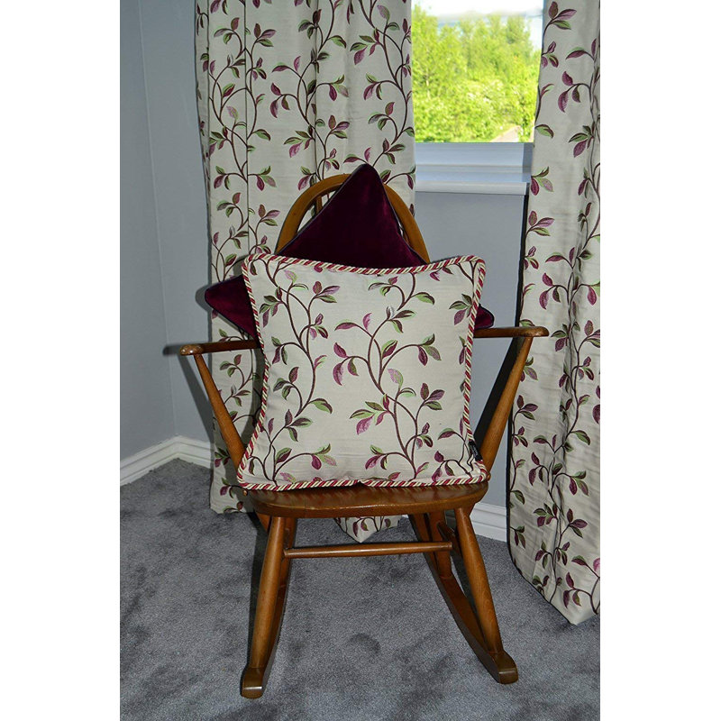 Choate Floral Square Cushion Cover, 49 x 49cm, Cherry