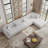 Michelyn 120.5"W 5 - Piece Corduroy Modular Sectional Sofa with Ottoman-622179966