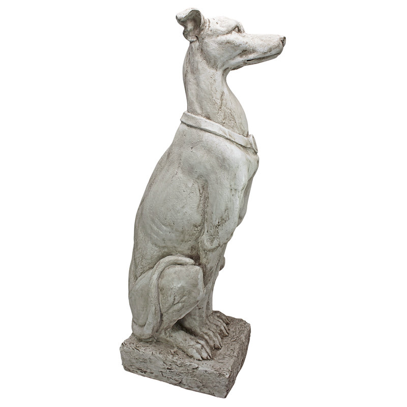 Statue de chien sentinelle lévrier anglais, 1