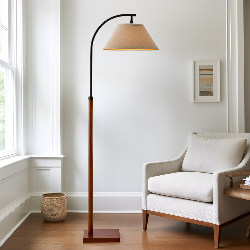 Lampe sur pied moderne de 63 po convenant au bureau, au salon, à la salle à manger et à la chambre à coucher