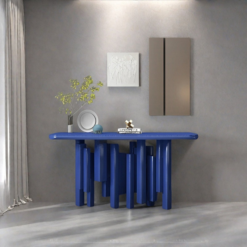 Console Modern Minimalist Art, H 35,43 po x l 55,12 po x P 15,75 po, Bleu