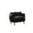 45.67"Modern minimalist retro green velvet sofa
