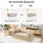 Boneless Foldable Modular Corduroy Sofa Bed, Convertible With Deep Seat And Soft Cushions, No Assembly Required-444923656-447708837