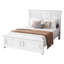 Structure de lit plateforme en bois de style traditionnel renforcé-426469995-426469909
