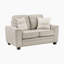 Causeuse en chenille à accoudoirs carrés modernes de 61 po Manasa avec coussins réversibles et 2 coussins décoratifs-380429719