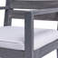 Chaise de salle à manger (2), gris foncé - bois avec coussins d'eau, idéale pour toutes les chaises de table (2) crème exquise fabriquée à la main