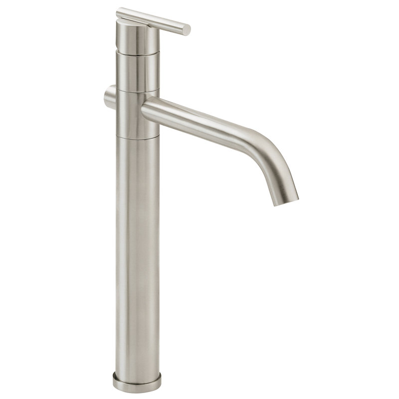 Parma Vessel Bathroom Faucet with Drain Assembly, Brushed Nickel