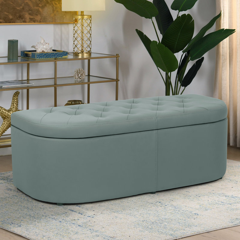 Banc de rangement Khyrin, Vert grisâtre