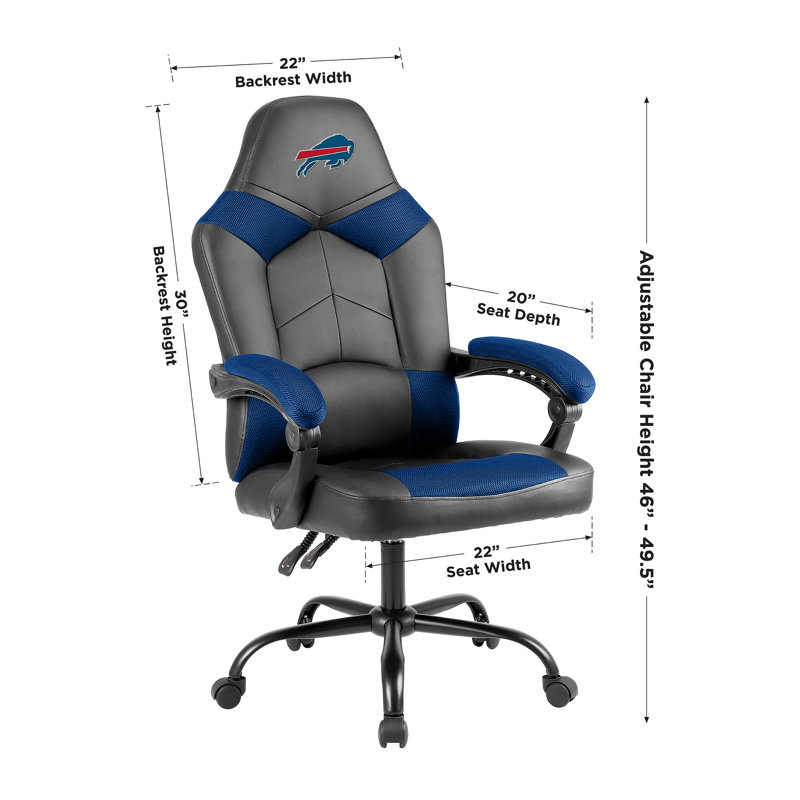 Executive Chair with Headrest, NFL Buffalo Bills