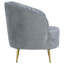 Chaise rembourrée et capitonnée