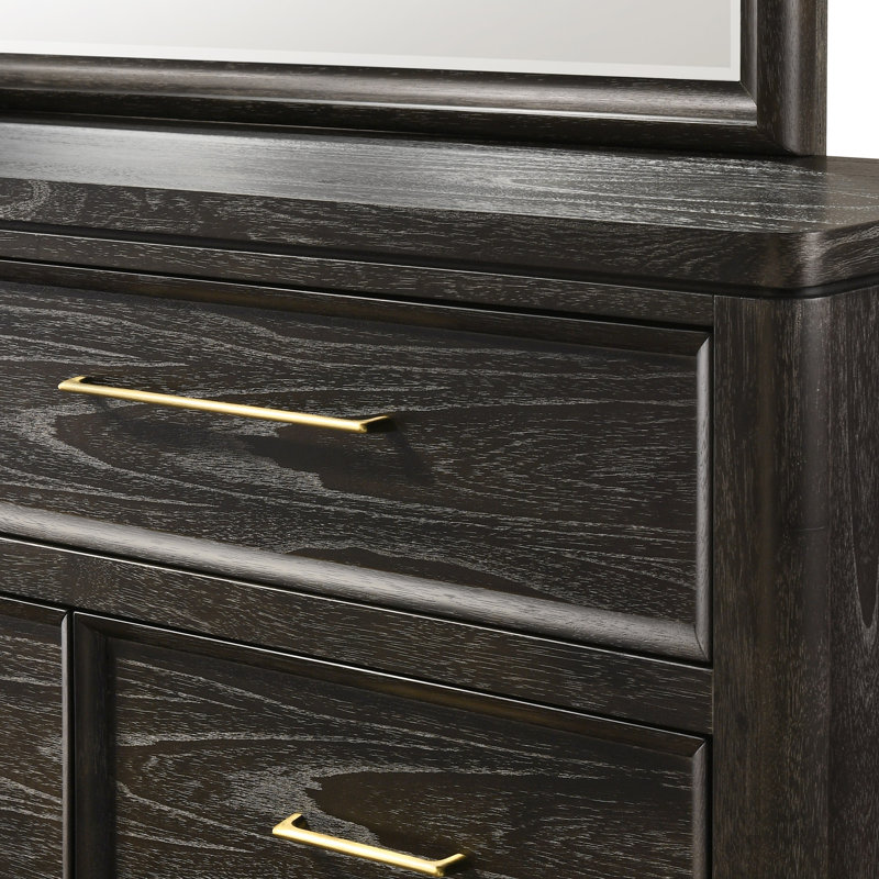 Commode contemporaine d'une pièce à sept tiroirs de rangement