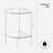 Modern Acrylic Triangle End Table - 2-Tier Corner Side Table With Sturdy Design For Living Room, Bedroom, Or Bathroom - Space-Saving & Multifunctional