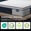 Matelas hybride mi-ferme à 6 couches de 14 po avec ressorts ensachés et support à deux zones - Mousse à mémoire de forme, sans fibre de verre - Certifié CertiPUR-US / OEKO-TEX-120276908-120276909